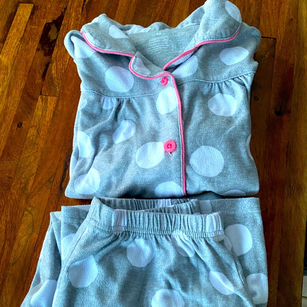 Carter’s size 10 girl’s sleepset